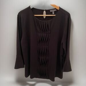 The Limited Black Bell Sleeve Top Blouse Shirt XL NWT 31104